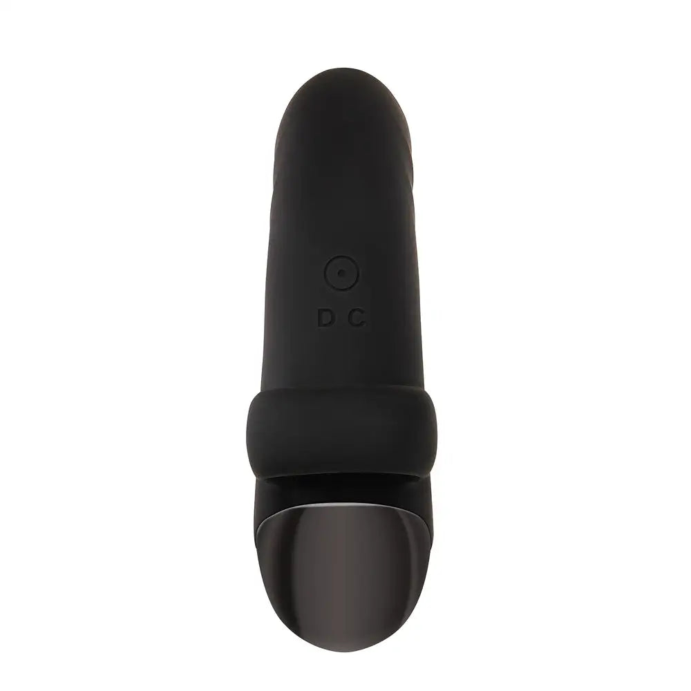 Evolved Silicone Black Rechargeable Mini Finger Vibrator - Peaches and Screams