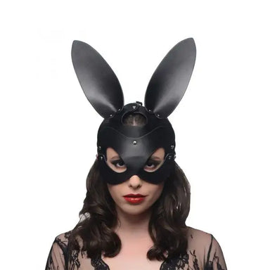 Faux Leather Bad Bunny Bondage Mask For Bdsm Couples - Peaches and Screams