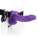 Fetish Fantasy Series 7 - inch Purple Vibrating Hollow Strap - on - Peaches and Screams