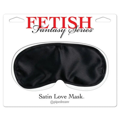 Fetish Fantasy Series Black Satin Love Mask With Elastic Strap - Peaches and Screams