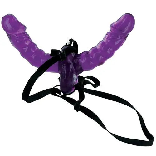 Fetish Fantasy Series Double Strap On With Adjustable Harness - Peaches and Screams