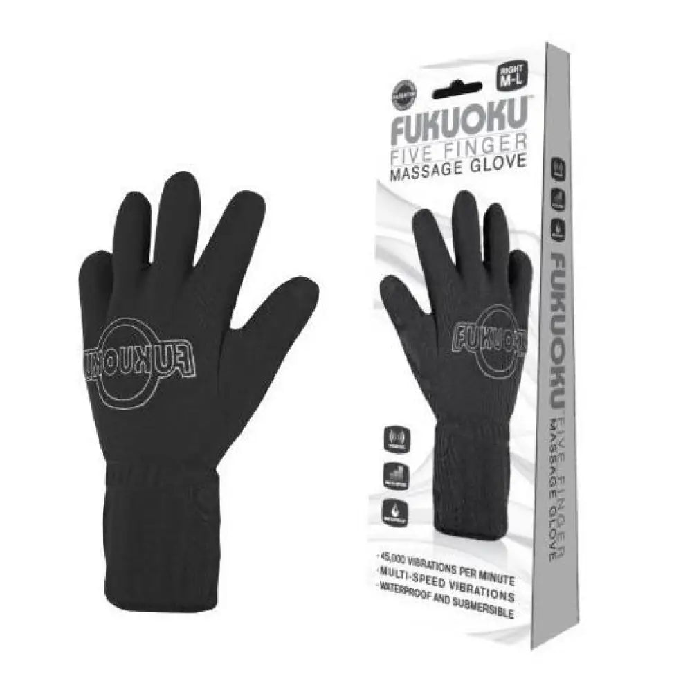 Fukuoku 5-finger Waterproof Vibrating Masturbation Glove (left) - Peaches and Screams