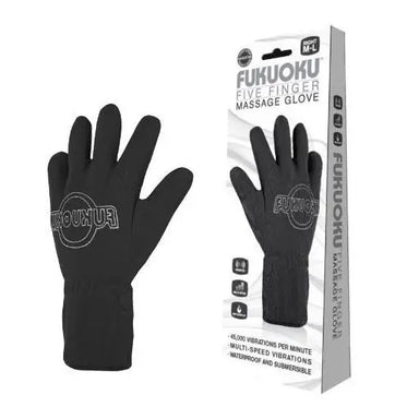 Fukuoku 5-finger Waterproof Vibrating Masturbation Glove (left) - Peaches and Screams