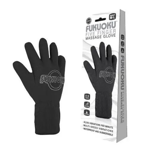 Fukuoku 5 - finger Waterproof Vibrating Masturbation Glove (right) - Peaches and Screams