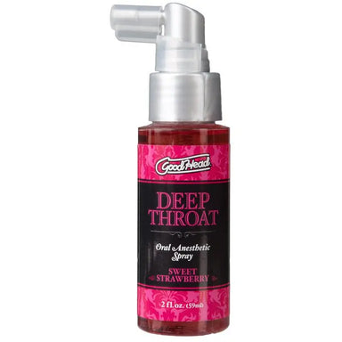 Good Heads Throat Anaesthetic Spray Sweet Strawberry 2fl.oz - Peaches and Screams
