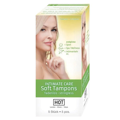 Hot Intimate Care Soft Tampons 5 Pieces For Her - Peaches and Screams