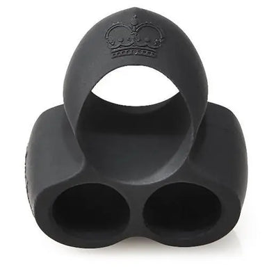 Hot Octopuss Silicone Black Mini Vibrating Cock Ring - Peaches and Screams
