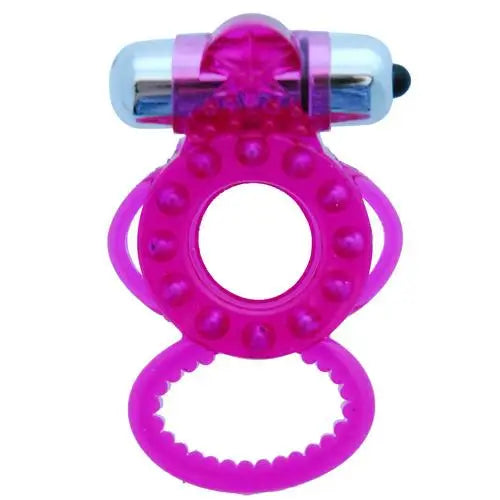 Hott Pink Magnetic Waterproof Vibrating Cock Ring For Men - Peaches and Screams