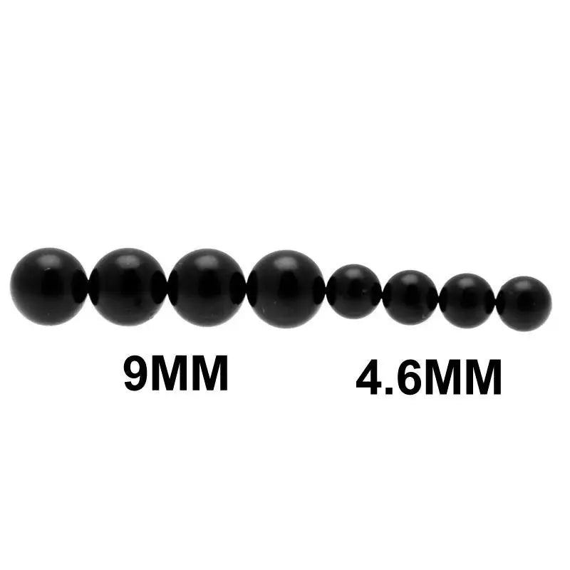 House of Eros 2 Black Magnetic Nipple Bondage Balls - Peaches and Screams