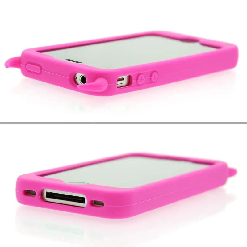 Hustler Silicone Bendable Iphone 4 and 4s Pink Horny Heart Case - Peaches and Screams