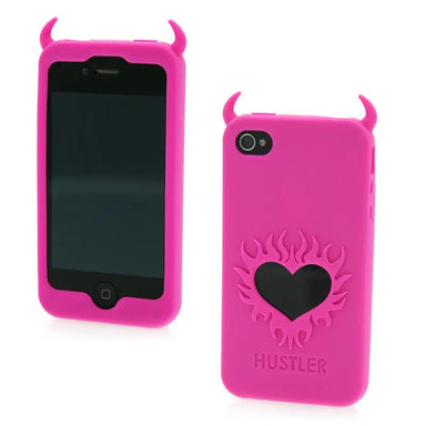 Hustler Silicone Bendable Iphone 4 and 4s Pink Horny Heart Case - Peaches and Screams