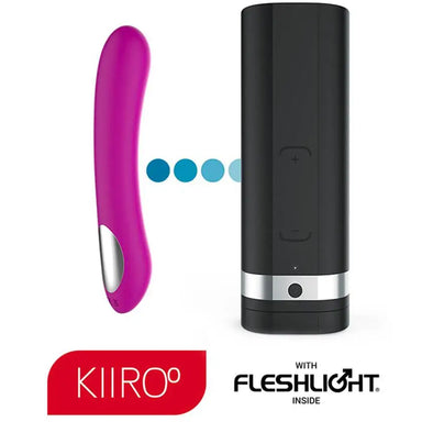 Kiiroo Purple And Black Rechargeable Silicone Sex Toy Set - Peaches Screams