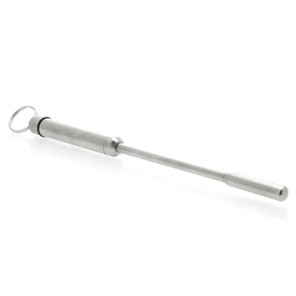 Kink Industries Stainless Steel Silver Vibrating Bondage Urethral Sound - Peaches and Screams