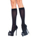 Leg Avenue Black Sheer Nylon Knee-high Stocking Tights One Size - Peaches and Screams