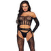 Leg Avenue Wet Look Sexy Top And Suspender Set Uk 8 To 14 - Peaches and Screams