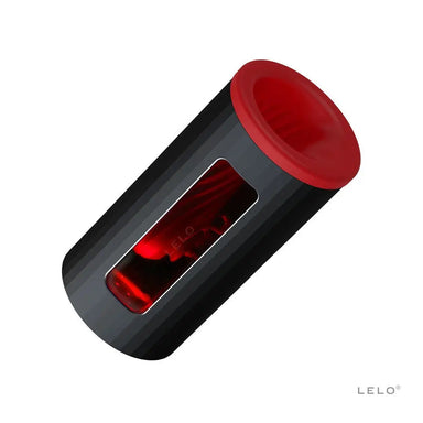 Lelo F1s Silicone Red Rechargeable Vibrating Male Masturbator - Peaches and Screams
