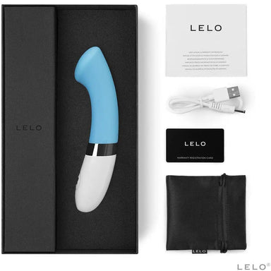 Lelo Gigi 2 Silicone Blue Rechargeable Discreet G - spot Vibrator - Peaches and Screams