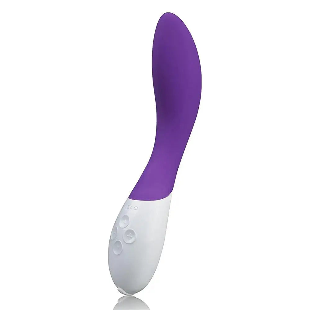 Lelo mona 2 silicone purple rechargeable g-spot vibrator - peaches and screams