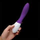 Lelo mona 2 silicone purple rechargeable g-spot vibrator - peaches and screams