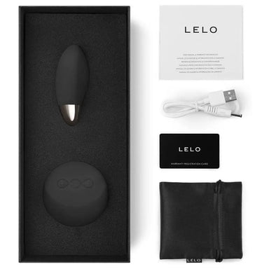 Lelo Silicone Black Rechargeable Mini Bullet Vibrator With Remote Control - Peaches and Screams