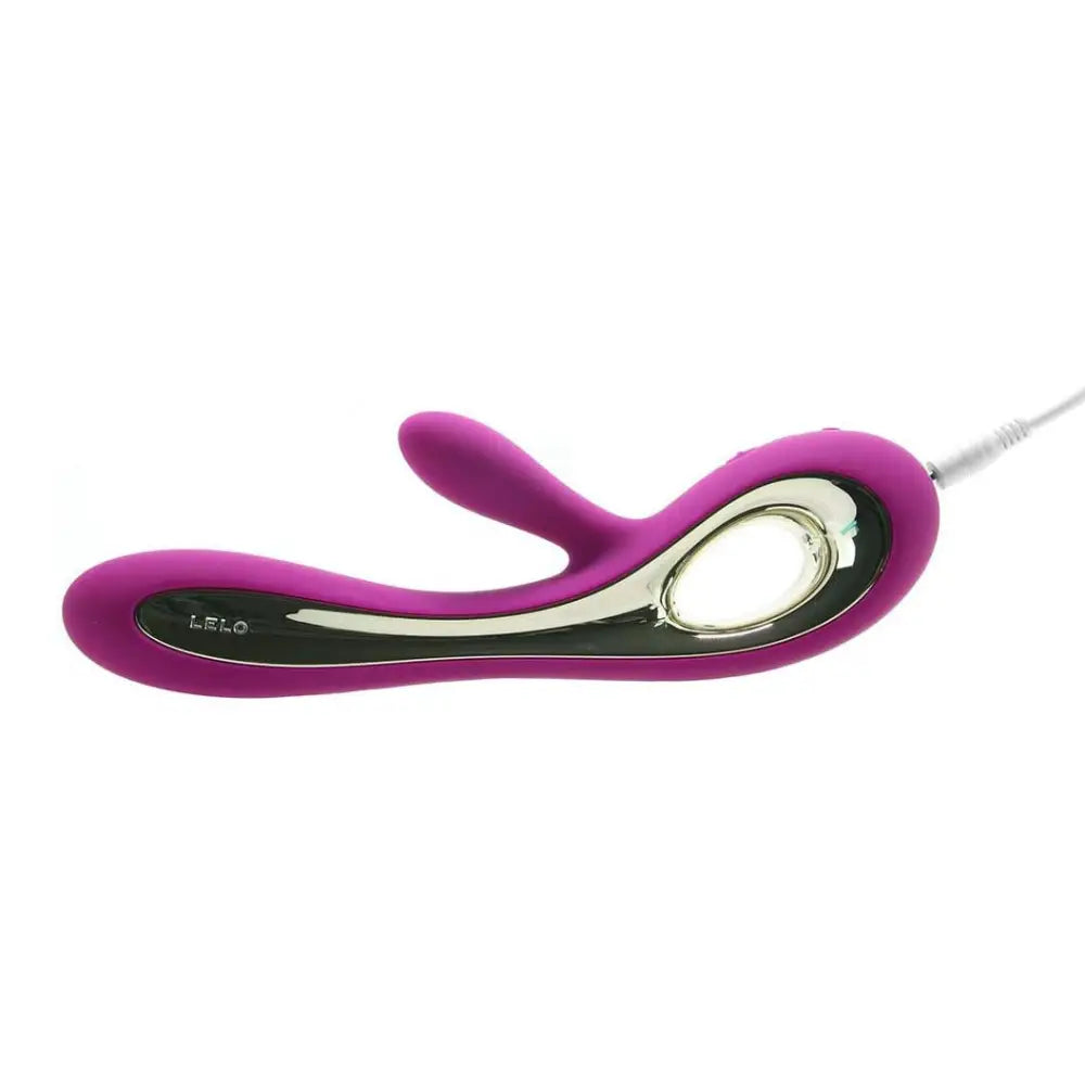 Lelo silicone purple extra powerful rechargeable rabbit vibrator - peaches and screams