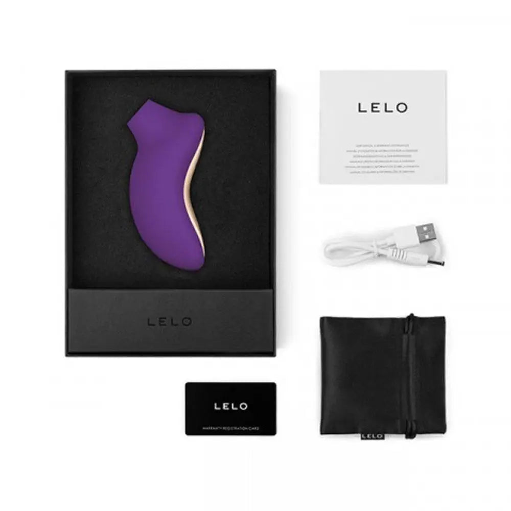 Lelo Silicone Purple Rechargeable Clitoral Vibrator With 12-settings - Peaches and Screams