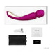 Lelo Silicone Purple Rechargeable Waterproof Magic Wand Vibrator - Peaches and Screams