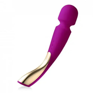 Lelo Silicone Purple Rechargeable Waterproof Magic Wand Vibrator - Peaches and Screams
