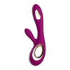 Lelo silicone purple waterproof rechargeable rabbit vibrator - peaches and screams