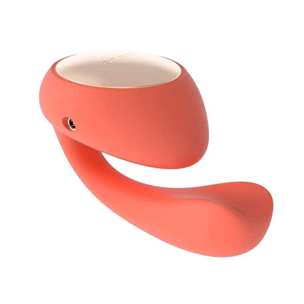 Lelo silicone red rechargeable g spot massager with remote - peaches and screams