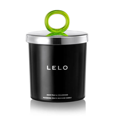 Lelo Snow Pear And Cedarwood Erotic Massage Candle - Peaches and Screams