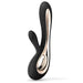 Lelo Soraya 2 Silicone Black Rechargeable Rabbit Vibrator - Peaches and Screams