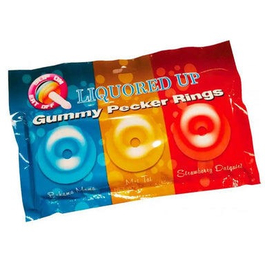 Liquored Up Gummy Flavored Pecker Cock Rings - Peaches and Screams
