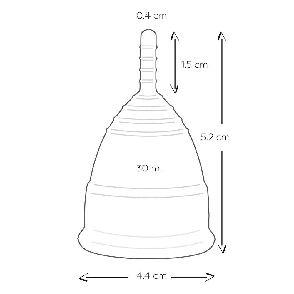 Mae b intimate health 2 red large menstrual cups - peaches and screams