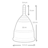 Mae b intimate health 2 red large menstrual cups - peaches and screams