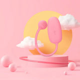 Magic motion silicone pink rechargeable orgasm balls with remote - peaches and screams