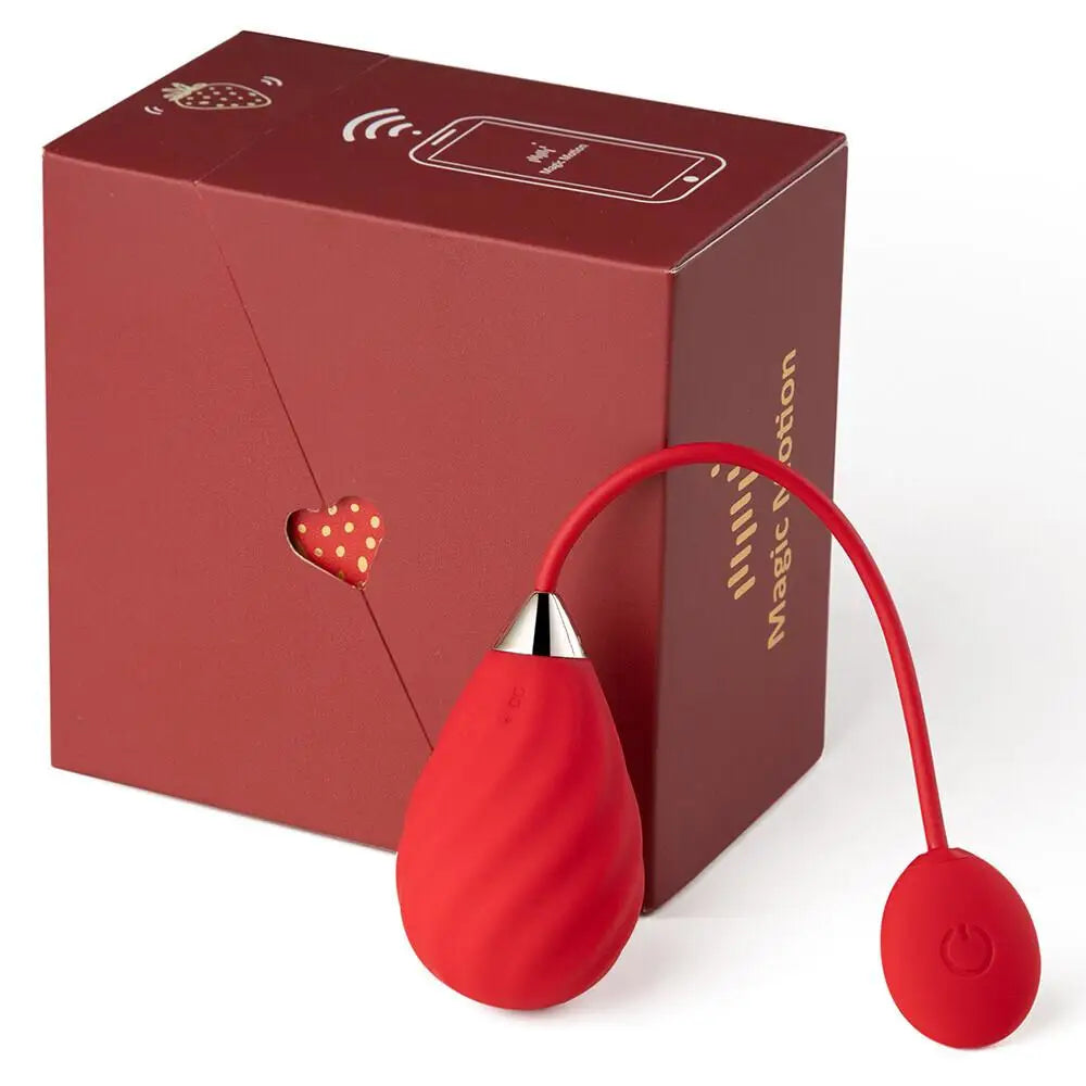 Magic Silicone Red Extra Powerful App Controlled Love Egg - Peaches and Screams