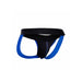 Male Blue Sexy Neon Jockstrap With Open Back For Him - X Large - Peaches and Screams