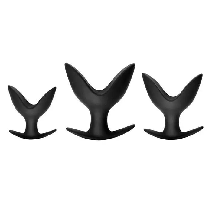Master Series 3-piece Ass Anchors Silicone Anal Butt Plugs - Peaches and Screams