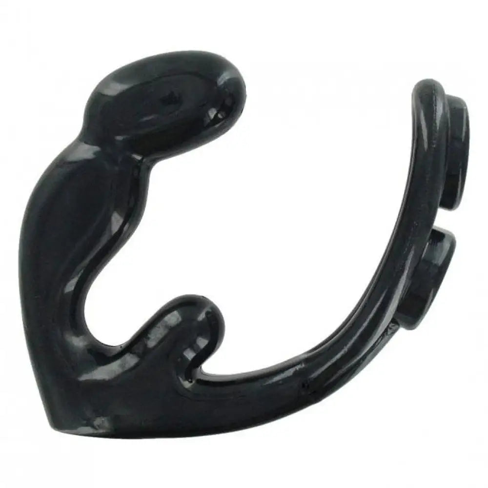 Master Series Black Cock Ring and Prostate Stimulator for Him - Peaches and Screams