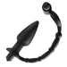 Master Series Black Waterproof Vibrating Cock Ring With Butt Plug - Peaches and Screams