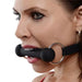 Master Series Silicone Horse Black Bit Gag With Adjustable Straps - Peaches and Screams