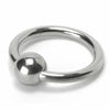 Master series stainless steel silver ball head ring - peaches and screams