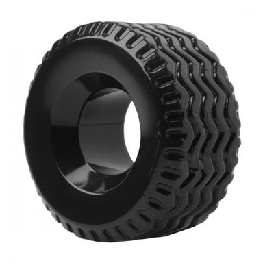 Master Series Tread Ultimate Stretchy Black Tire Cock Ring - Peaches and Screams