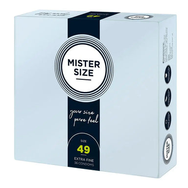 Mister Size 49mm Natural Ultra Thin Condoms 36 Pack - Peaches and Screams