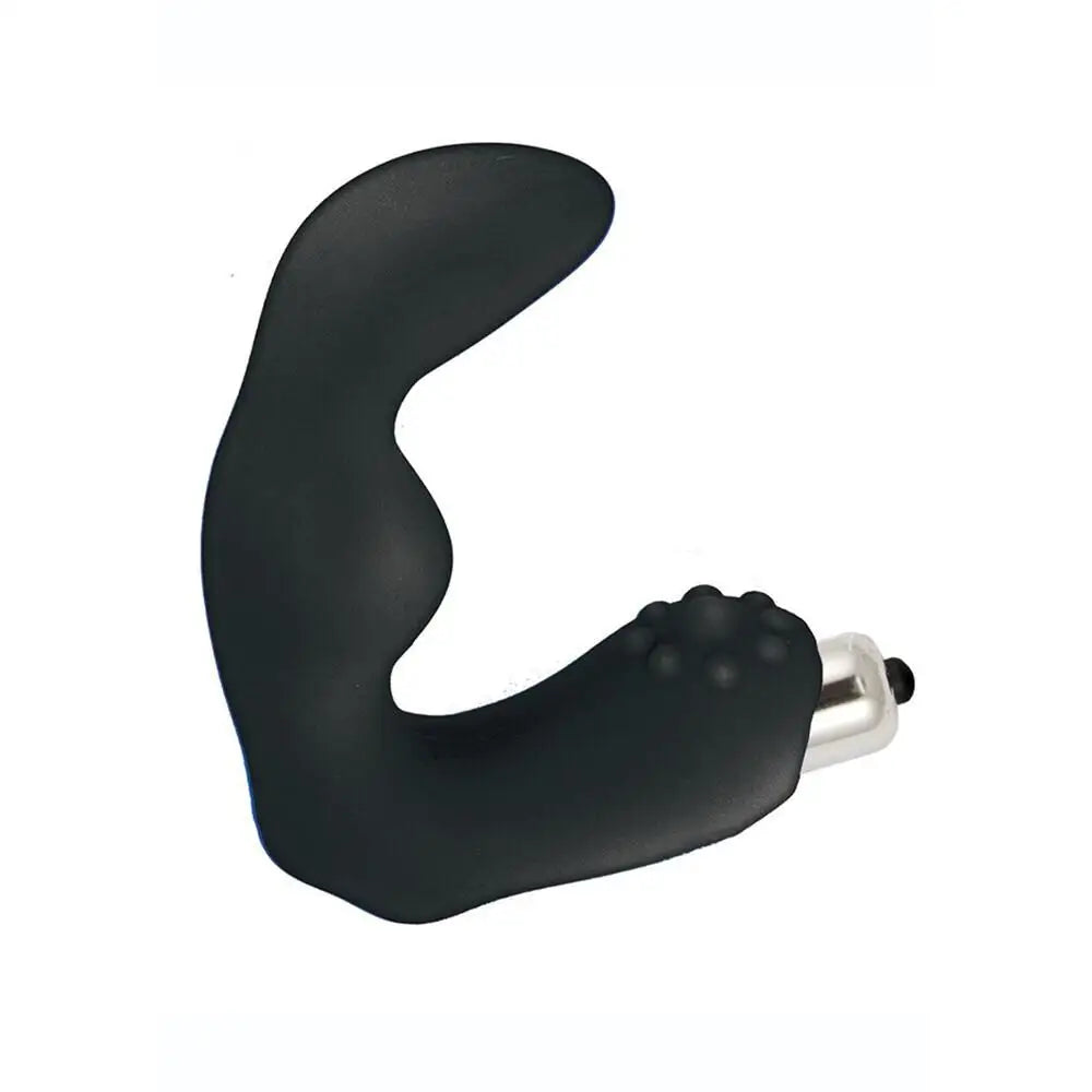 Nasswalk Silicone Black Multi-speed Vibrating Prostate Massager - Peaches and Screams