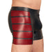 Nek Stretchy Black And Red Matte Look Pants With Zip Opening - Large - Peaches and Screams