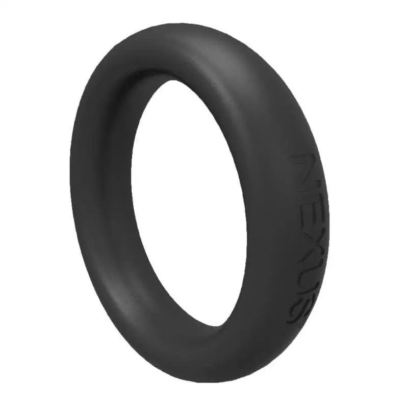 Nexus Black Super Stretchy Silicone Cock Love Ring for Him - Peaches and Screams