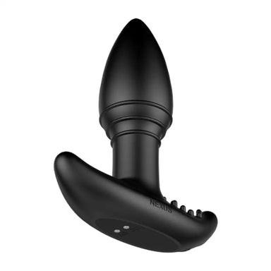 Nexus Silicone Black Unisex Rechargeable Massager With Remote - Peaches and Screams