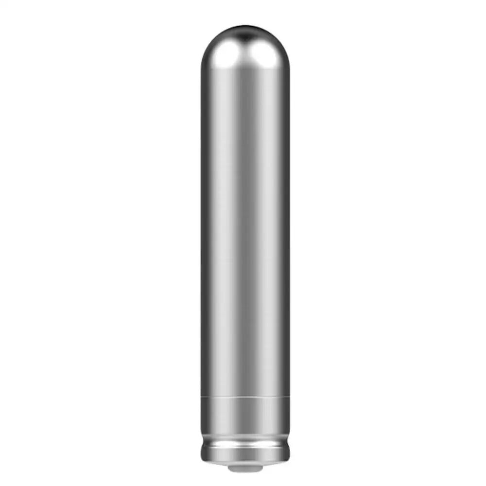 Nexus Stainless Steel Silver Rechargeable Mini Bullet Vibrator - Peaches and Screams